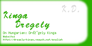 kinga dregely business card